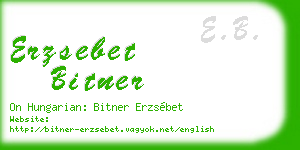 erzsebet bitner business card